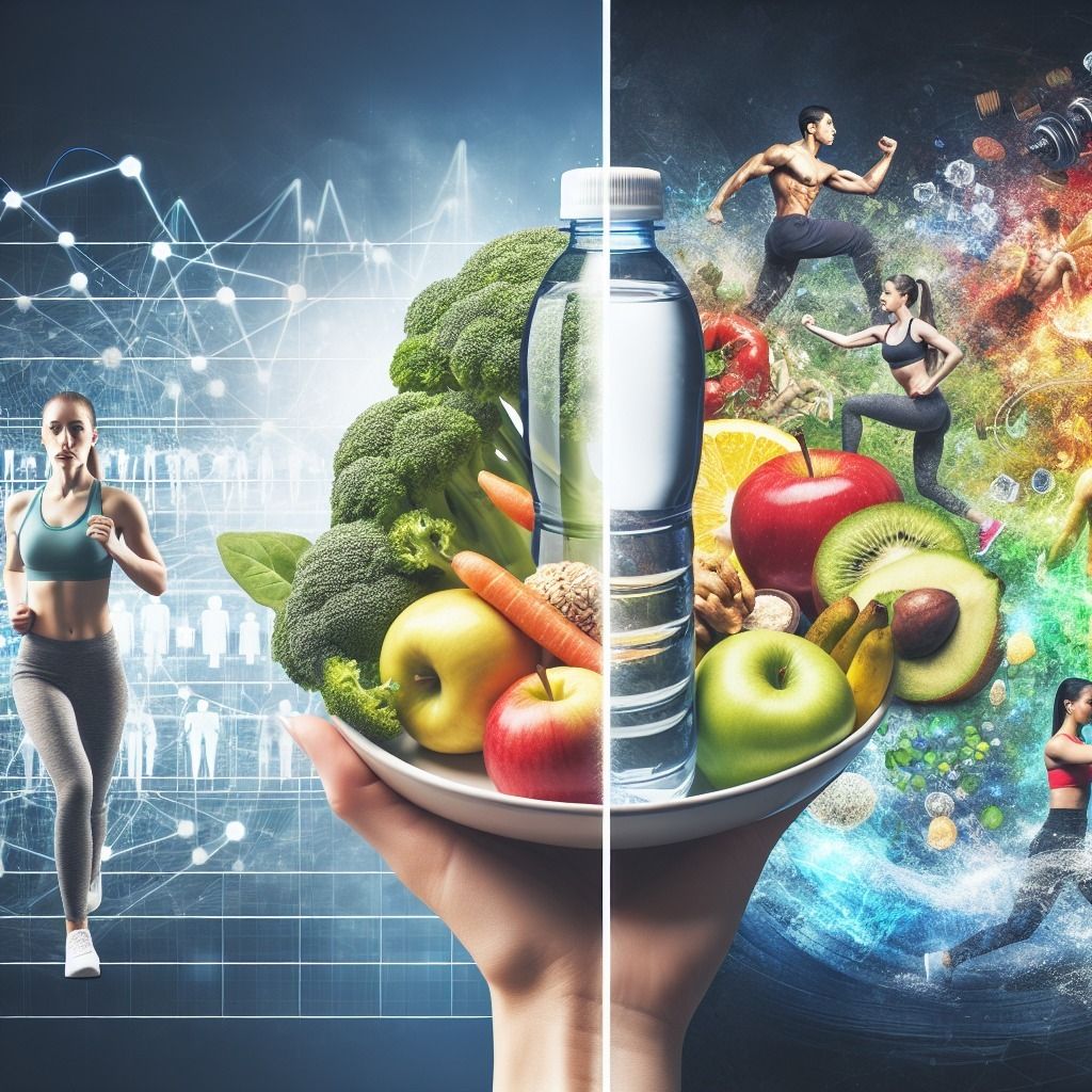 Abstract illustration of balanced movement with soft blue gradients